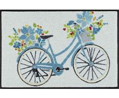 Wash + Dry Design Tapis en Nylon Bleu 50/75