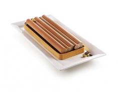 Silikomart 23.109.13.0065 Kit TARTE Bambou composé de moule en silicone et anneau thermoplastique