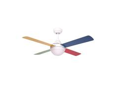 sulion Bandit Ventilateur de plafond, blanco-palas Blanc/multicolore