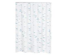 RIDDER Sylt Rideau de Douche, 100% PEVA, Bleu, ca. 120x200 cm