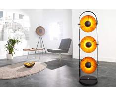 ChloÃ©design 22968_LAMP Lampadaire, Acier, Noir Et Or