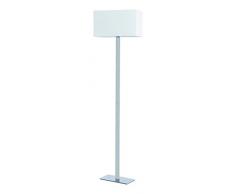 Kos lighting 400013708 Bianka Lampadaire Acier/Toile de coton E27 Blanc 106,5 x 44 x 25 cm