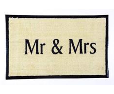 La Finesse Paillasson Nylon/PVC Noir/Gris, One