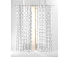 Martina Home Kiel Rideau avec Oeillets, Tissu, 29Â x 2Â x 38Â cm 29x2x38 cm Gris