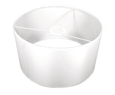 Rayher abat jour lampe rond  abat jour suspension pour lampe de plafond  abat jour blanc aussi pour créer des lampes personnalisées  30 cm diamètre x 16 cm hauteur  polyester blanc