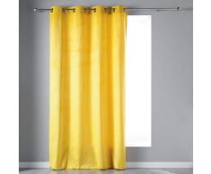 Jaune 140 x 240 cm Douceur dInt/érieur 1607644 Rideau /à /Œillets