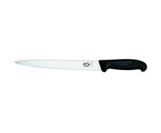 Victorinox 5.4203.25 Couteau à Jambon avec Manche, Acier Inoxydable, Brun, 30 x 5 x 5 cm