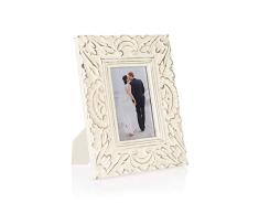 Penguin Home Cadre photo en bois artisanal 4 X 6 (10 X 15 cm), fenÃªtre en vrai verre, supports de fixation murale et chevalet de table, paysage ou portrait, beau design