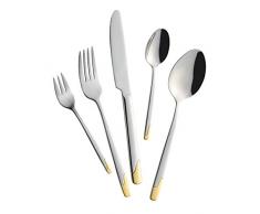 Mulex 200934dv/0/30gk1Â New Jersey avec dÃ©cor Dorure Poli 18/0Â Set de Couverts en Acier Inoxydable 20Â x 2,5Â x 1,5Â cm 30Â unitÃ©s