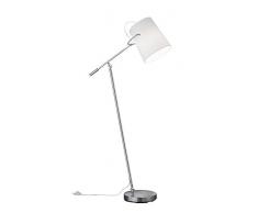 Trio Leuchten 406800107 Lampe sur Pied, MÃ©tal, Nickel Mat