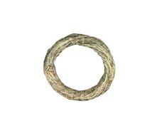 Viscio Trading Maison & Christmas Couronne Foin, Bois, Beige, 4Â x 32Â x 32Â cm