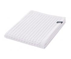 MÃVE PiquÃ©e Serviette de Bain 70 x 140 cm, FabriquÃ© en Allemagne, 100% Coton, Snow (Blanc)