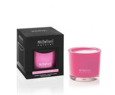 Millefiori 7MCSJY Bougie parfumée, Verre, Rose, 9,5x9,5x10,5 cm