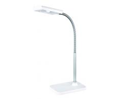 Reality Leuchten Lampe de bureau LED 3 W avec commutateur marche/arrêt Hauteur env. 28 cm, blanc, 0
