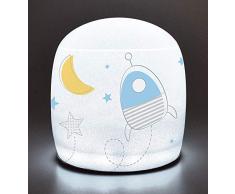 FUN HOUSE 713193 Espace Fusee Lampe Gonflable pour Enfant, Bleu