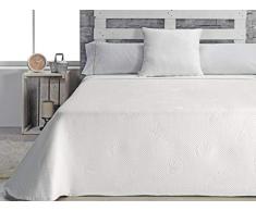 Maison en Tissu Couvre-lit pour lit de 200, Polyester, Naturel, 42Â x 34Â x 9Â cm