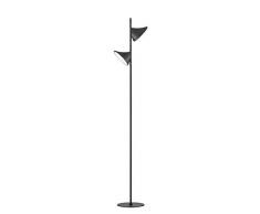 WOFI 3596.02.10.9000 Lampadaire, Plastique, Noir, H: 138,5 cm x B: 20 cm x L: 26 cm