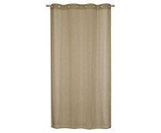 HomeMaison Voilage à laspect Lin, Polyester, Atmosphère, 240x140 cm
