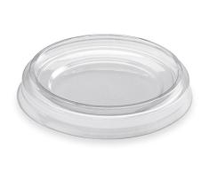 GUILLIN - MOULIPACK CVBODVER250C CARTON DE 600 Couvercle Pour Verrine Ronde Type Bodega 25Cl, Plastique, Transparent, 8,9 x 8,9 x 0,6 cm