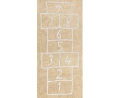 Aratextil PATA coja Tapis Enfant, Coton, Beige, 90Â x 200Â cm