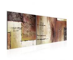 Tableau decoration murale Abstrait 120 x 40 cm - XXL Impression sur Toile Salon Appartment 3 Parties - prÃªt Ã accrocher - 100933b