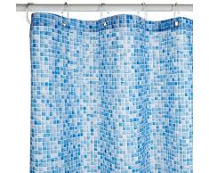 Croydex Bleu Piscine mosaïque, Polyester, Blue Mosaic, 1 x 180 x 180 cm