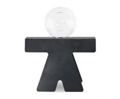 Lomino 017 Pied de Lampe Fer Noir CirÃ© 27 x 13 x 32 cm 40 W