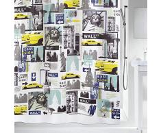 Spirella Textil-Duschvorhang BIG Apple Multicolor 180x200 cm Rideau de Douche, Polyester, Multicolore, 200x180 cm