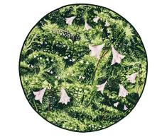 Vallila Vanamo Tapis Rond en Mousse Motif Floral 100 x 100 cm