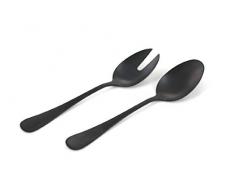 Villa dEste Home Tivoli Couverts, Acier, Noir, 25Â x 5.5Â x 0.3Â cm