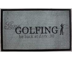 La Finesse Paillasson Nylon/PVC Noir/Gris, One