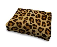 Zanvic Grand lit pour Chien Motif léopard 60 x 90 cm