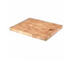 Continenta Planche Ã dÃ©couper avec rainure mosaÃ¯que pour Cuisine Viande jus, Planche Ã dÃ©couper et Touche en Bois de Caoutchouc Frontale, Dimensionsâ¯: 42Â x 34Â x 2,7Â cm