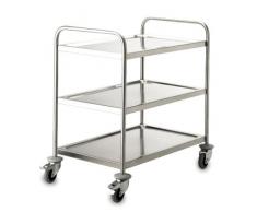 Lacor 66350 Chariot de Service 3 Plateaux 51 X 83 cm