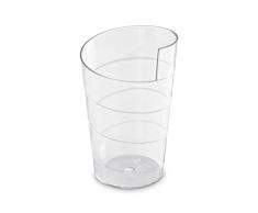 GUILLIN - MOULIPACK VERUBANCC CARTON DE 504 Verrine Forme Ronde Ruban 5,5Cl, Plastique, Transparent, 4 x 4 x 6,5 cm