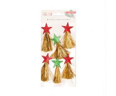 American Crafts 6Â piÃ¨ces Paillettes Guirlande de Pompons, w/Paillettes dorÃ©es