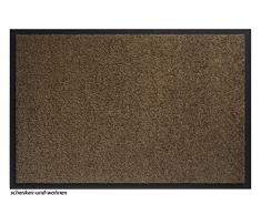 Paillasson Twister Anti-Poussière pour lIntérieur en Polyamide Teck, 60X80 Cm