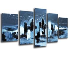 Tableau Moderne Photographique, Impression sur bois, Image dart abstrait, 165 x 62 cm, ref. 26178