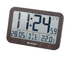BRESSER 7001802 Horloge Murale, Effet Bois, 225x150mm