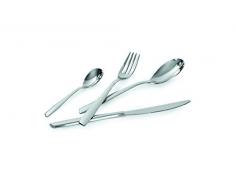 Lagostina 014457652724 MENAGERE Gloria 24 Couverts, INOX 18/10, Argent