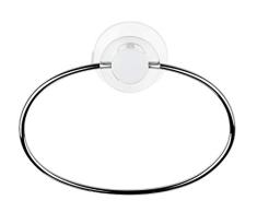 RIDDER 12015100 Porte Serviette, Acier Inoxydable, TPE (Ã©lastomÃ¨res thermoplastiques), PC (Polycarbonate), chromÃ©, env. 153x32x205 mm