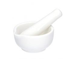 la Porcellana Preparazione Mortier et Pilon, Blanc, 7Â cm