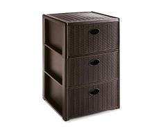 Stefanplast Elegance Commode Ã 3 tiroirs en polypropylÃ¨ne, 40 x 37 x (H) 60 cm, 30 x 40 x (H) 60 cm