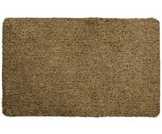 Mighty Mats Paillasson, Microfibre de Polyester. Latex, Beige, 50 x 80 cm