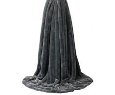 Riva Paoletti Empress Throw - Charcoal Grey - Super Soft Faux Fur - Heavyweight - Non Slip Lining - Machine Washable - 100% Polyester - 130 x 180cm (51 x 71 inches) - Designed in the UK