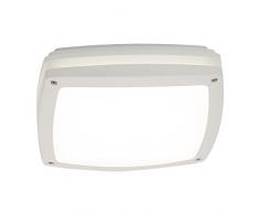 AEG aeg181020Â A, Stone Plafonnier LED mur extÃ©rieur et de, 1450Â lumen, aluminium, 20Â W, intÃ©grÃ©, blanc, 30Â x 30Â x 8,7Â cm