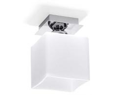 Sollux Lighting Piazza 1 Applique murale en verre Blanc chromé
