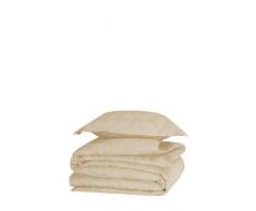 De Witte Lietaer Motion Parure Linge de Lit, 100% Coton Satin, Sandshell, 1/140x200-1/60x70