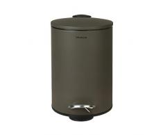 Blomus Sono Poubelle à pédale en Acier et Plastique Tarmac, Hauteur 24,5 cm, à 17 cm