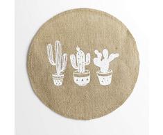 le jardin des cigales set de table (0)38cm jute imprime mexico
